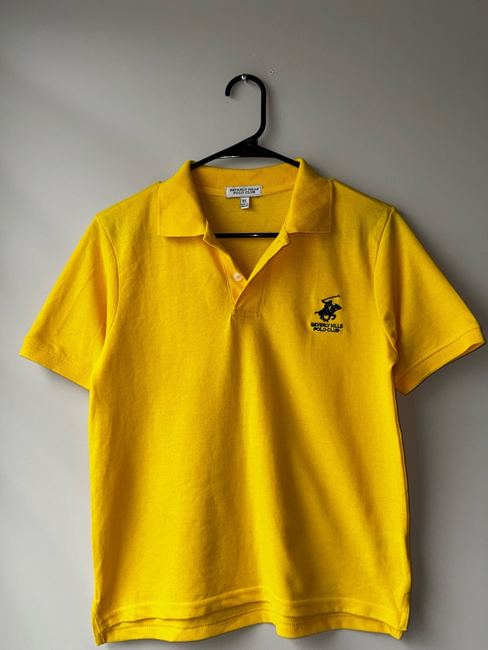 Beverly Hills Polo Club Yellow Polo Shirt Size XL
